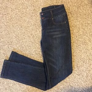Dark denim jeans